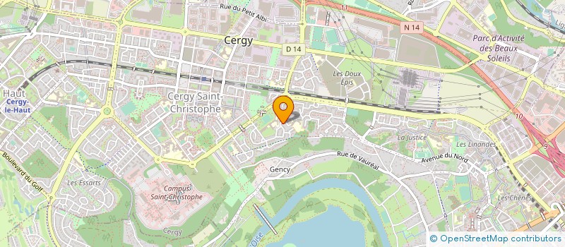 localisation de l'entreprise BOULANGERIE DE CERGY  CERGY