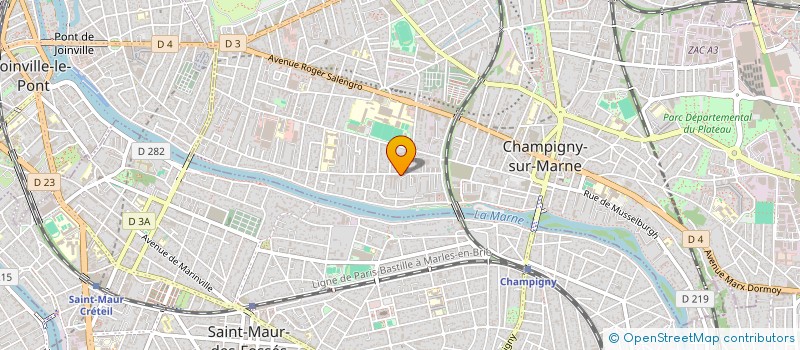 localisation de l'entreprise BOULANGERIE DE CHAMPIGNY à CHAMPIGNY-SUR-MARNE