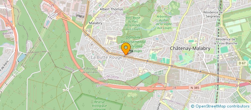 localisation de l'entreprise BOULANGERIE DE CHATENAY  CHATENAY-MALABRY