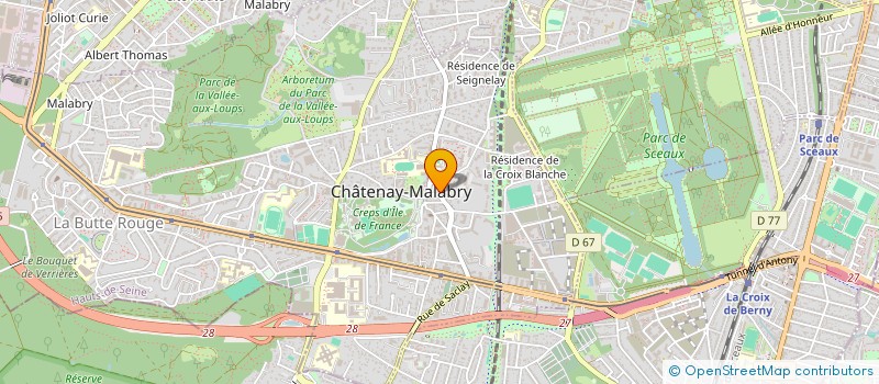 localisation de l'entreprise BOULANGERIE DE CHATENAY à CHATENAY-MALABRY