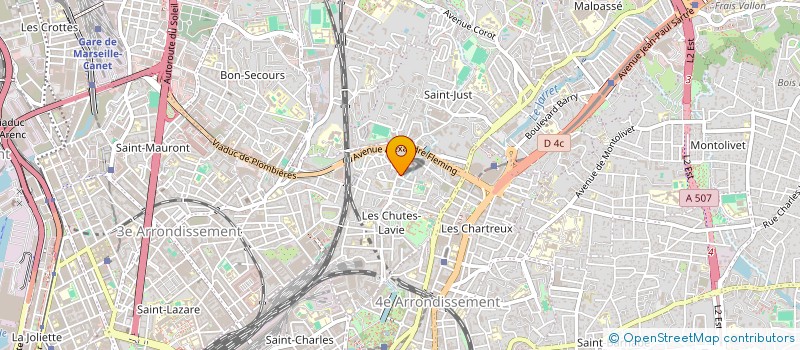 localisation de l'entreprise BOULANGERIE DE CHUTES LAVIES à MARSEILLE