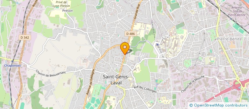 localisation de l'entreprise BOULANGERIE DE GADAGNE  SAINT-GENIS-LAVAL