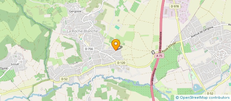 localisation de l'entreprise BOULANGERIE DE GERGOVIE  LA ROCHE BLANCHE