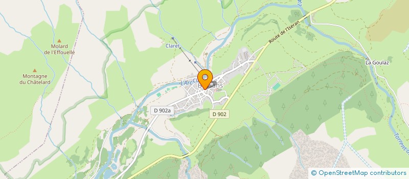 localisation de l'entreprise BOULANGERIE DE L ALBARON  BESSANS