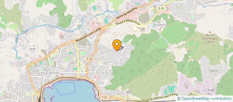 localisation de l'entreprise BOULANGERIE DE L'AQUEDUC à AJACCIO