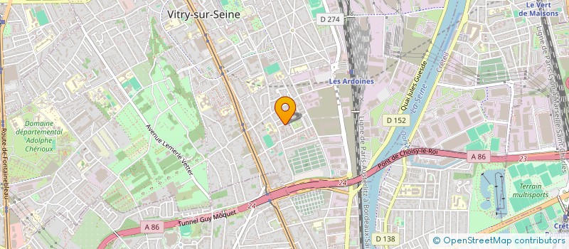 localisation de l'entreprise BOULANGERIE DE L'EPI D'OR à VITRY-SUR-SEINE