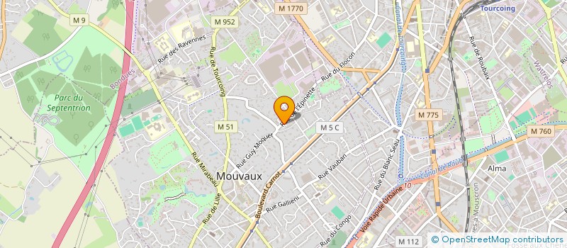 localisation de l'entreprise BOULANGERIE DE L'EPIS NET  MOUVAUX