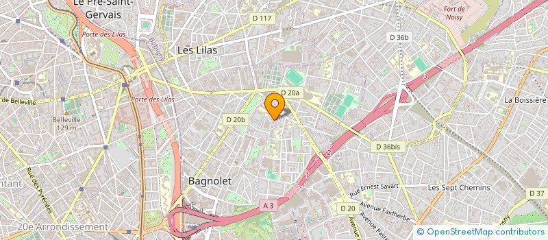 localisation de l'entreprise BOULANGERIE DE L'EUROPE à BAGNOLET