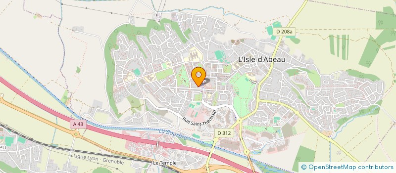 localisation de l'entreprise BOULANGERIE DE L'ISLE  L'ISLE-D'ABEAU