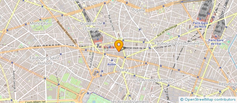 localisation de l'entreprise BOULANGERIE DE L'OPERA  PARIS