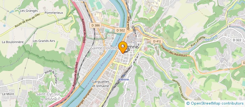 localisation de l'entreprise BOULANGERIE DE LA CATHEDRALE à VIENNE