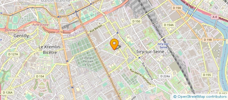 localisation de l'entreprise BOULANGERIE DE LA CITE à IVRY-SUR-SEINE