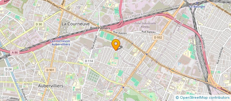 localisation de l'entreprise BOULANGERIE DE LA CITE  AUBERVILLIERS