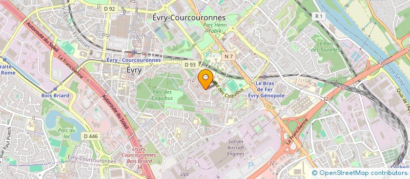 localisation de l'entreprise BOULANGERIE DE LA COMMUNE à EVRY-COURCOURONNES