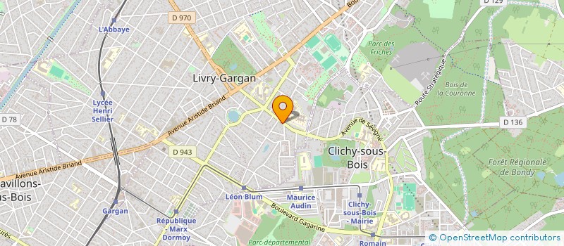 localisation de l'entreprise BOULANGERIE DE LA COTE  LIVRY-GARGAN