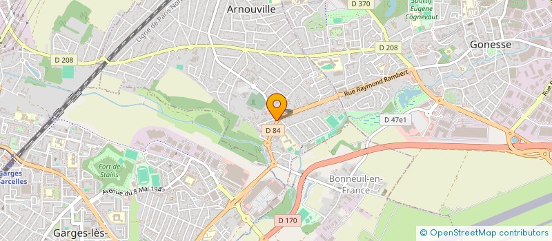 localisation de l'entreprise BOULANGERIE DE LA FONTAINE à ARNOUVILLE