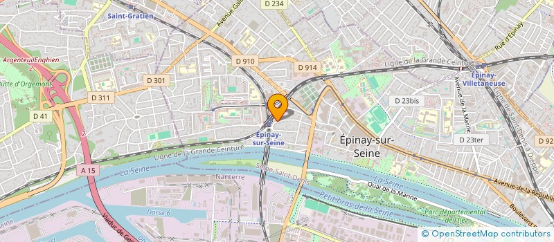 localisation de l'entreprise BOULANGERIE DE LA GARE à EPINAY-SUR-SEINE