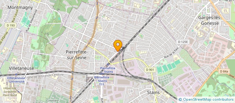 localisation de l'entreprise BOULANGERIE DE LA GARE à PIERREFITTE-SUR-SEINE