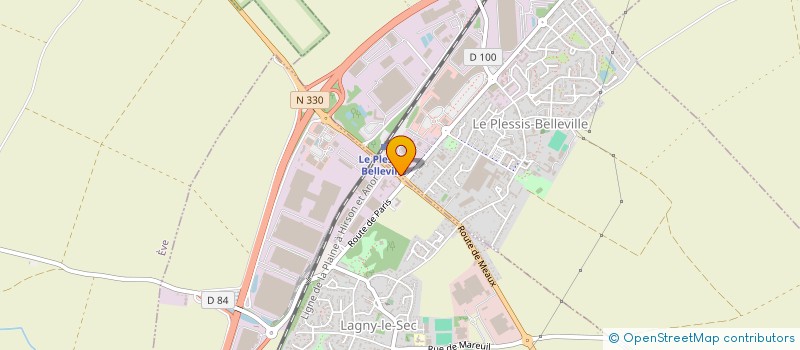 localisation de l'entreprise BOULANGERIE DE LA GARE  LE PLESSIS-BELLEVILLE