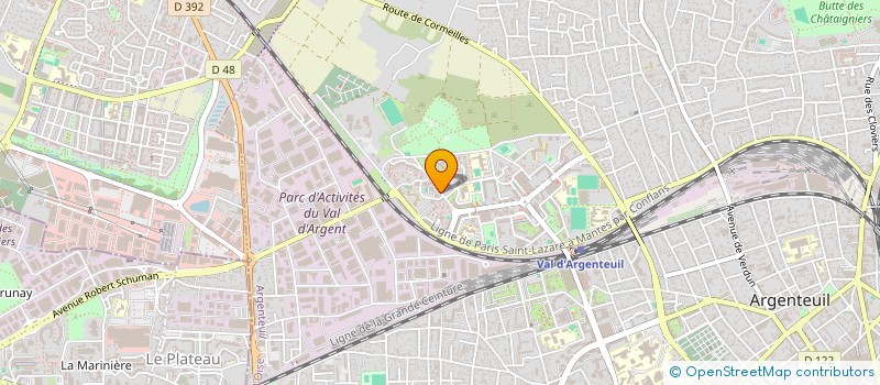 localisation de l'entreprise BOULANGERIE DE LA HAIE NORMANDE à ARGENTEUIL