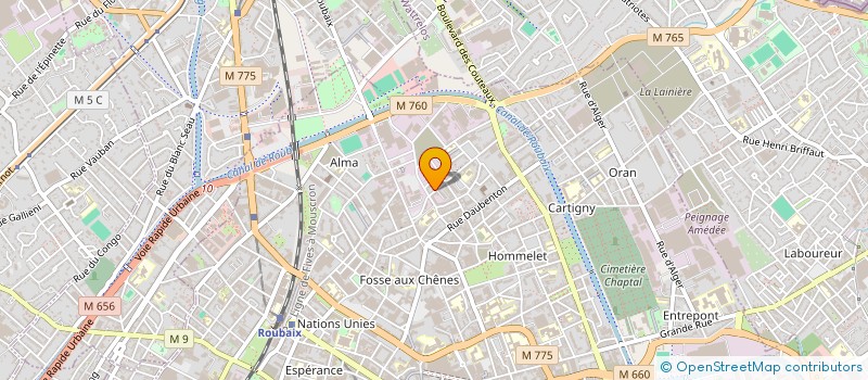 localisation de l'entreprise BOULANGERIE DE LA LYS  ROUBAIX