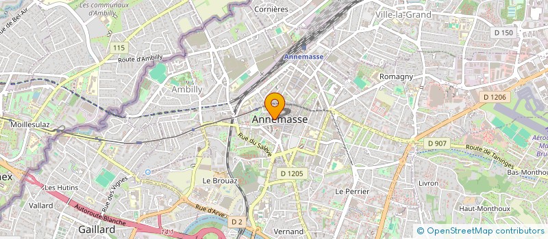 localisation de l'entreprise BOULANGERIE DE LA MAIRIE  ANNEMASSE