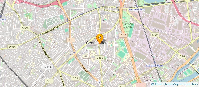 localisation de l'entreprise BOULANGERIE DE LA MAIRIE à GENNEVILLIERS