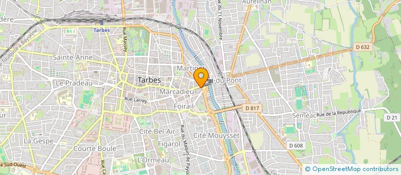 localisation de l'entreprise BOULANGERIE DE LA MARNE  TARBES