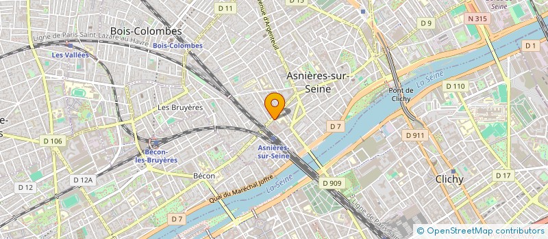 localisation de l'entreprise BOULANGERIE DE LA MARNE à ASNIERES-SUR-SEINE
