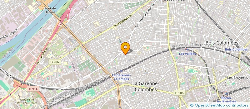 localisation de l'entreprise BOULANGERIE DE LA PAIX à COLOMBES