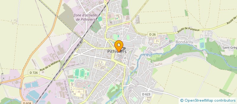 localisation de l'entreprise BOULANGERIE DE LA PLACE  PITHIVIERS