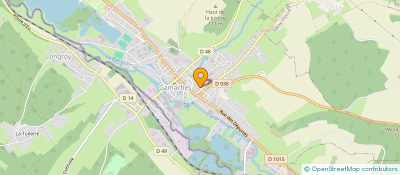 localisation de l'entreprise BOULANGERIE DE LA PLACE  GAMACHES