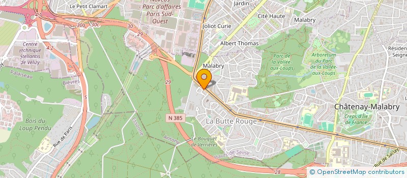 localisation de l'entreprise BOULANGERIE DE LA PLACE DE CYRANO à CHATENAY-MALABRY