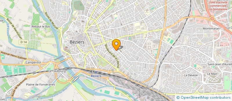 localisation de l'entreprise BOULANGERIE DE LA PLACETTE  BEZIERS