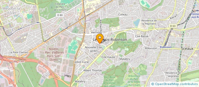 localisation de l'entreprise BOULANGERIE DE LA POSTE à LE PLESSIS-ROBINSON