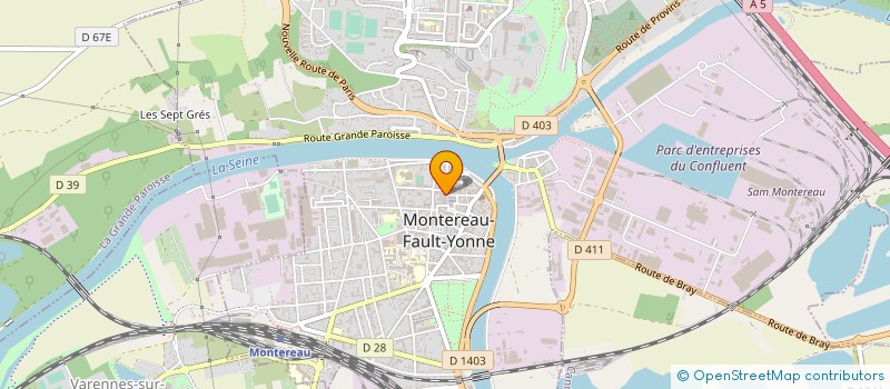 localisation de l'entreprise BOULANGERIE DE LA POTERIE  MONTEREAU-FAULT-YONNE