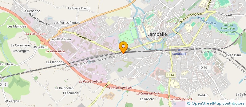 localisation de l'entreprise BOULANGERIE DE LA ROTONDE à LAMBALLE-ARMOR