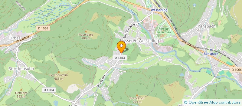 localisation de l'entreprise BOULANGERIE DE LA VALLEEE  FELLERING