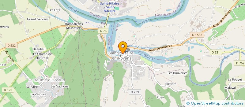 localisation de l'entreprise BOULANGERIE DE LEA  SAINT-NAZAIRE-EN-ROYANS