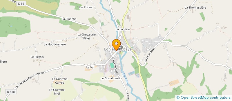 localisation de l'entreprise BOULANGERIE DE LONLAY à LONLAY-L'ABBAYE