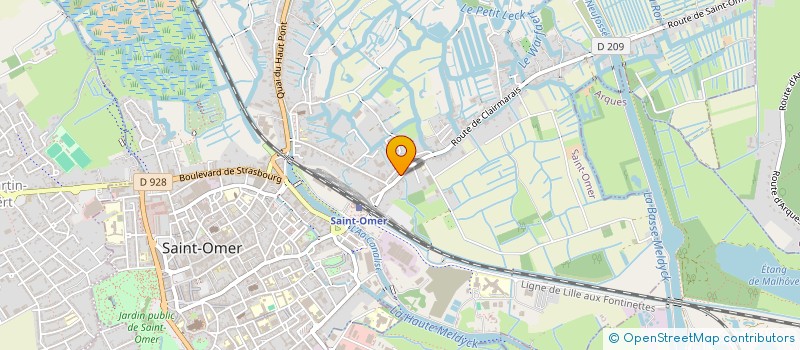 localisation de l'entreprise BOULANGERIE DE LYZEL  SAINT-OMER