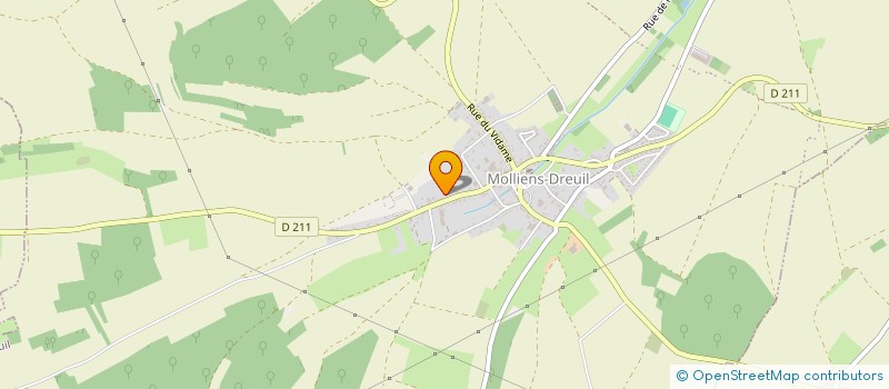 localisation de l'entreprise BOULANGERIE DE MOLLIENS à MOLLIENS-DREUIL