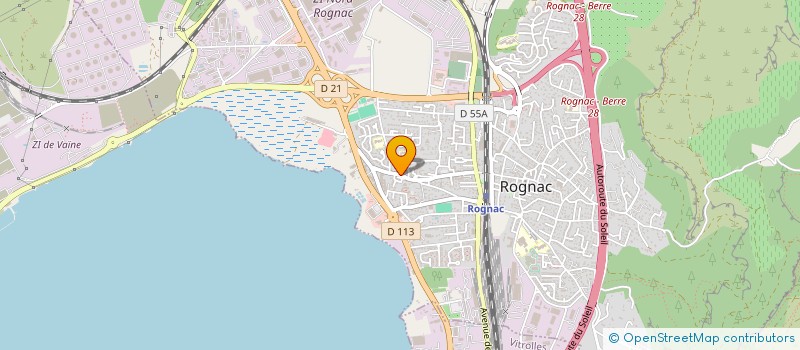 localisation de l'entreprise BOULANGERIE DE ROGNAC  ROGNAC