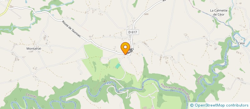 localisation de l'entreprise BOULANGERIE DE TAURINES  CENTRES