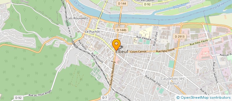 localisation de l'entreprise BOULANGERIE DELAMARE  ELBEUF