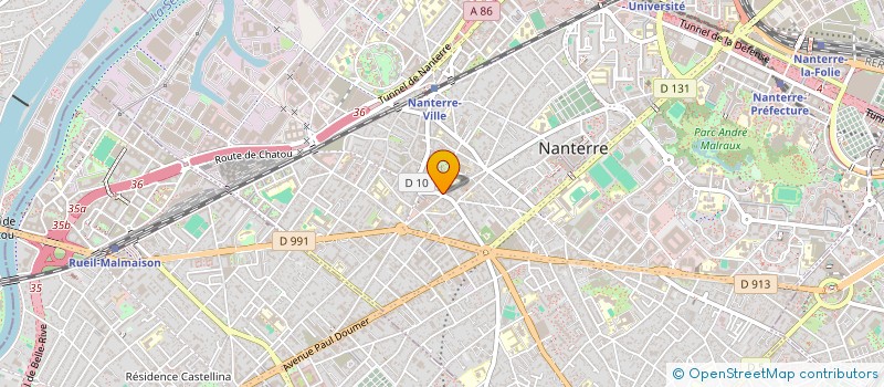 localisation de l'entreprise BOULANGERIE DES 2 FRERES  NANTERRE