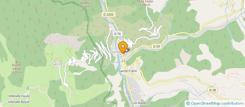 localisation de l'entreprise BOULANGERIE DES ALPES à GUILLAUMES