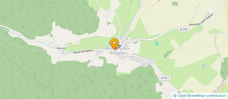 localisation de l'entreprise BOULANGERIE DES AMOGNES  MONTIGNY-AUX-AMOGNES