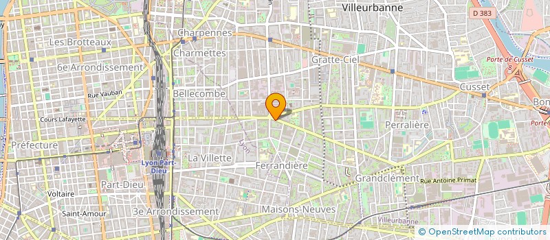 localisation de l'entreprise BOULANGERIE DES DEUX FRERES  VILLEURBANNE