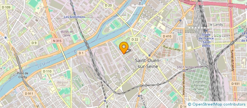 localisation de l'entreprise BOULANGERIE DES DOCKS  SAINT-OUEN-SUR-SEINE